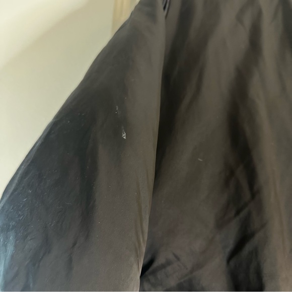 Adidas Originals Trefoil Black Bomber Jacket L Oversized Streetwear Y2K Puffer - Picture 5 of 15